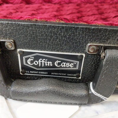 Coffin Case Bass Guitar Case Red Velvet Interior - 47 x 18