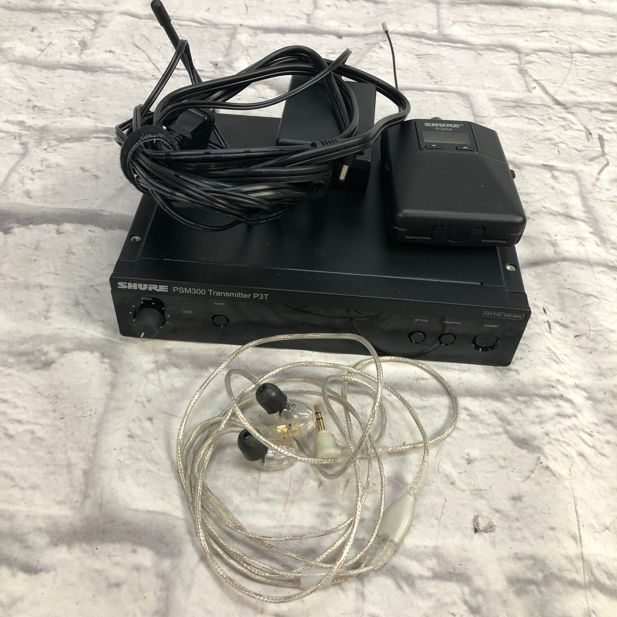 Shure P3TRA PSM300 H20 In Ear Monitor System 518-542 MHz