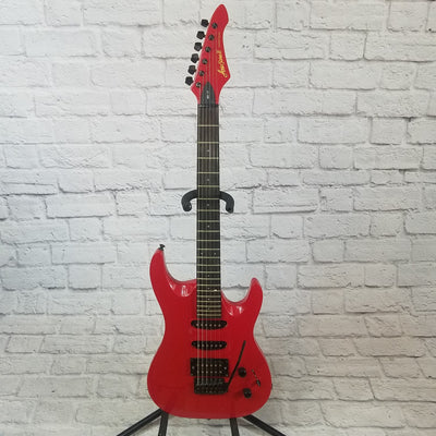 Aria Pro II Magna Series MA-10 Red Electric Guitar with Whammy Bar