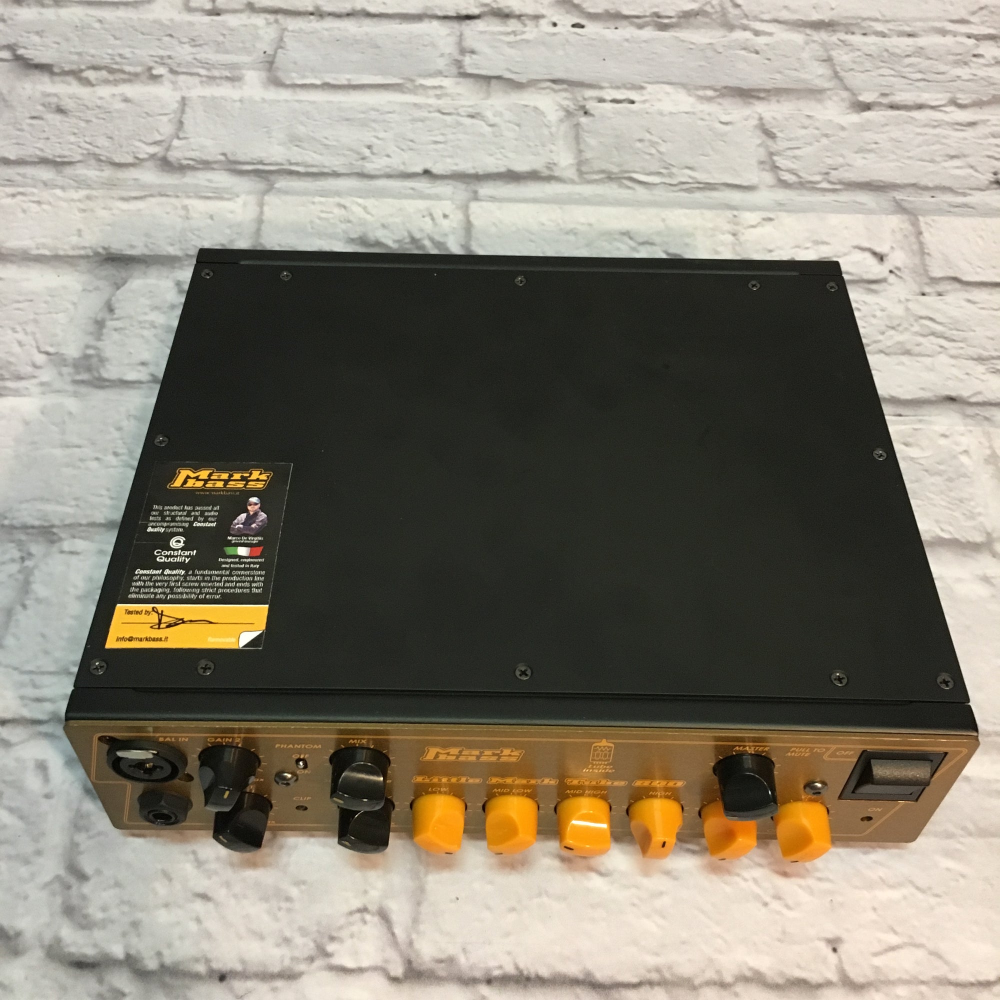 MarkBass Little Mark Tube 800 Bass Amplifier Head
