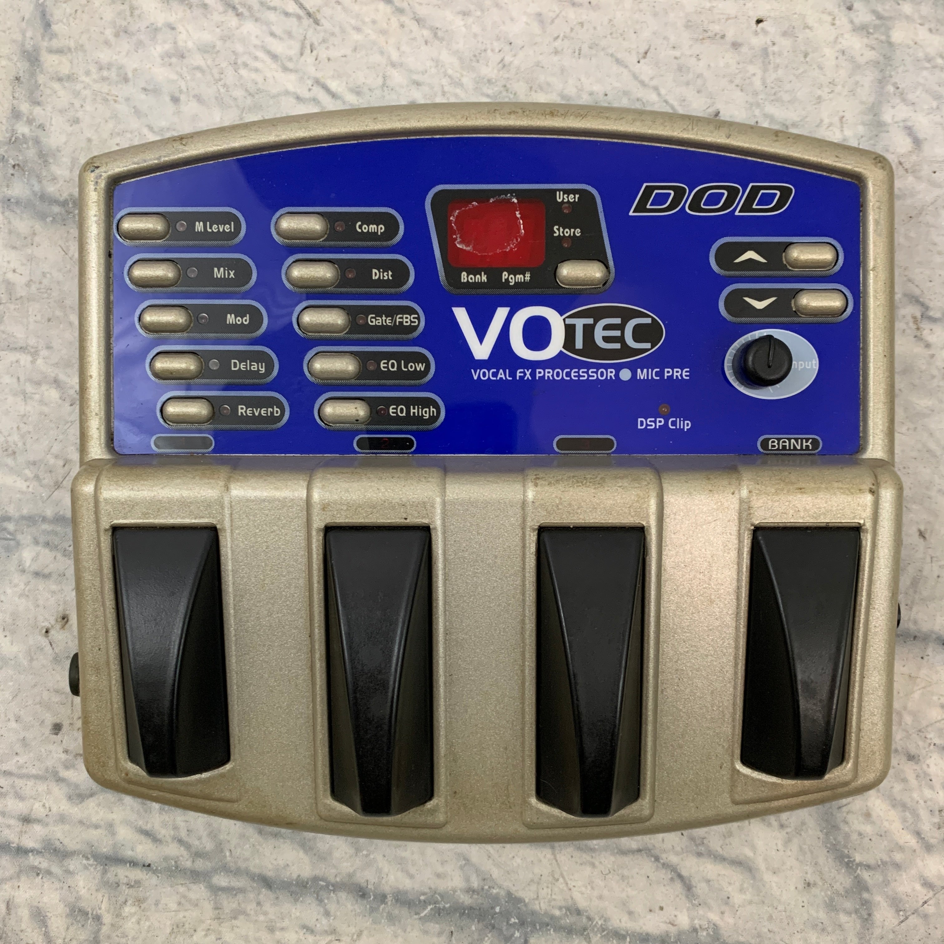 DOD VO-Tec Vocal FX Processor / Mic Preamp Effect Pedal - Evolution Music