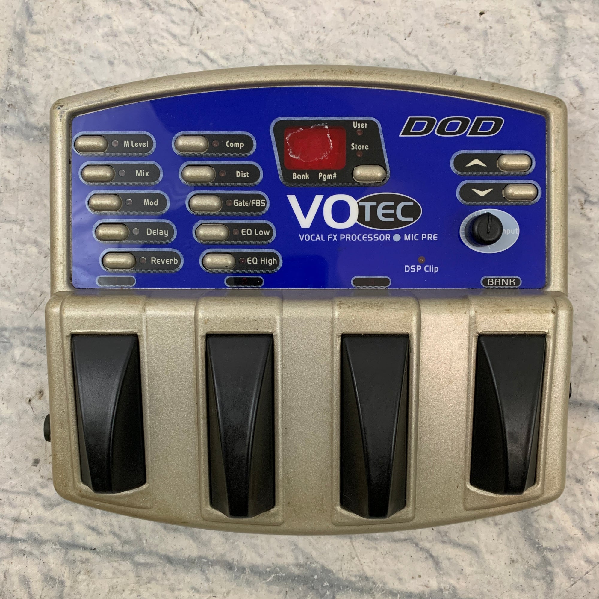 vocal fx pedal DOD VO-Tec Vocal FX Processor / Mic Preamp Effect Pedal