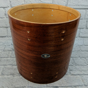 Slingerland Vintage 70s Ribbon Mahogany Veneer 3ply Clear Maple Interior 16x16 Floor Tom Shell