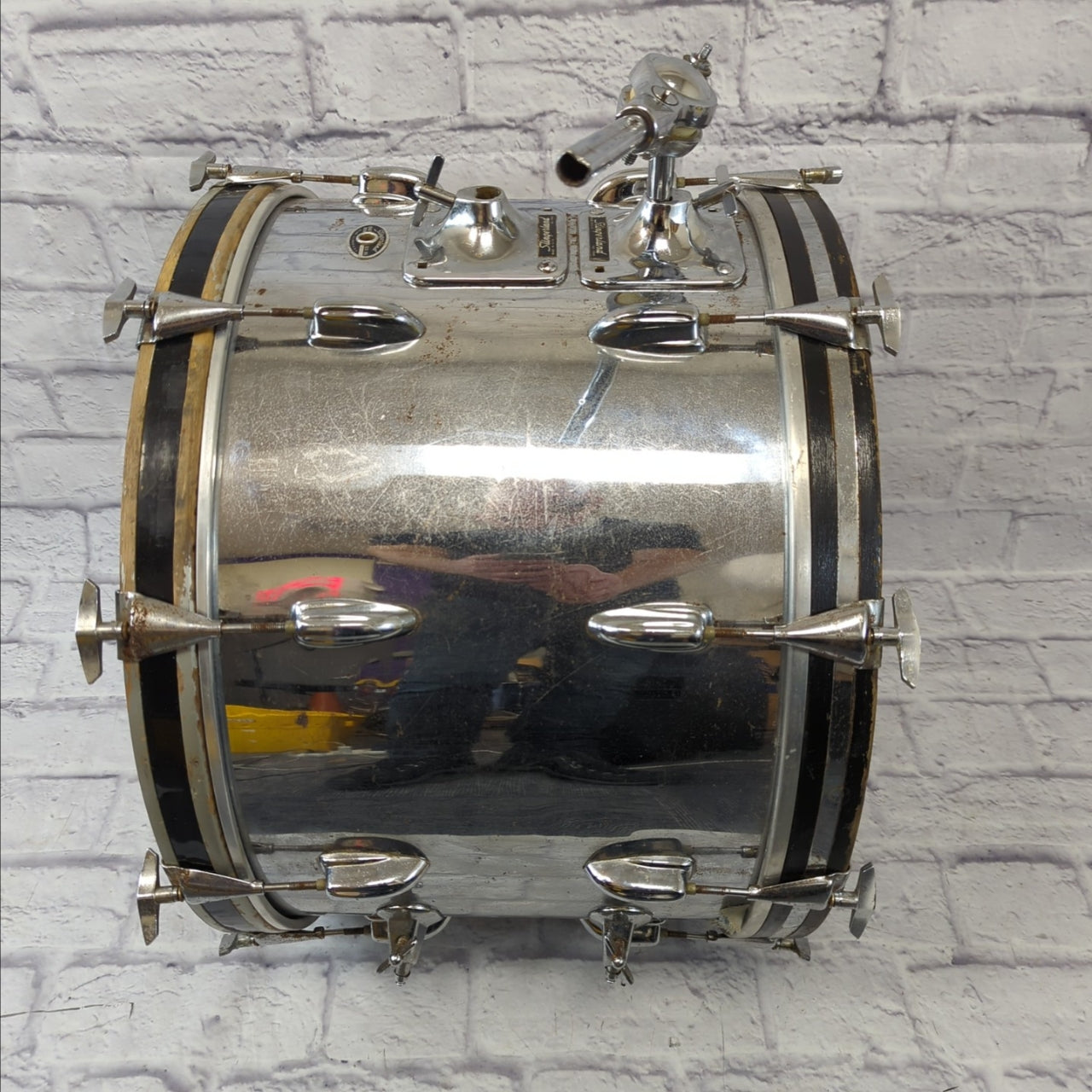 Slingerland 22 Chrome Over Wood Kick Drum
