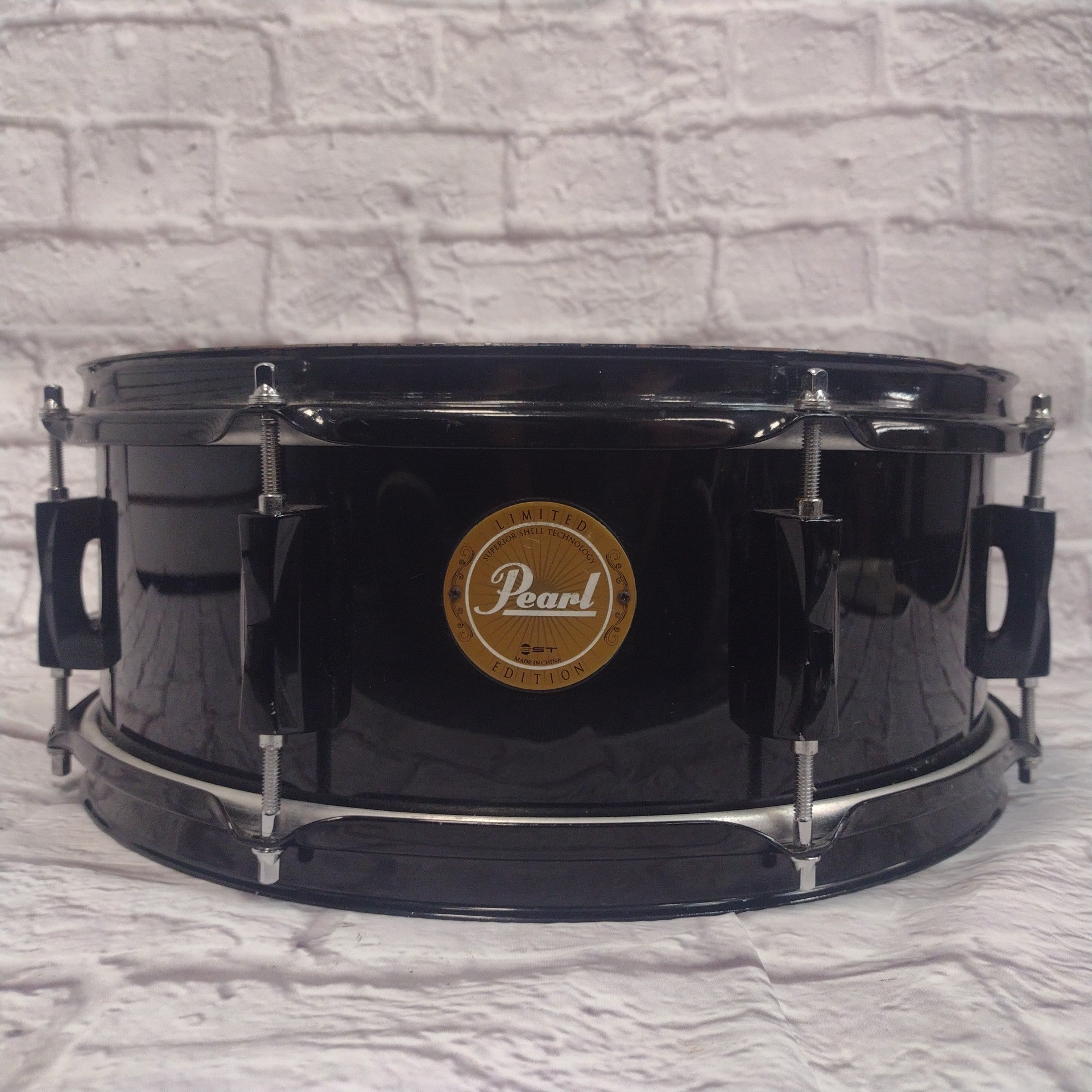 Pearl VPX Snare Drum Black 14x5.5 Modified AS IS