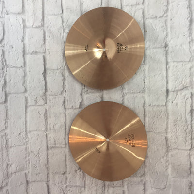 Atlas B8 14" Hi Hat Cymbals UFIF Made in Italy