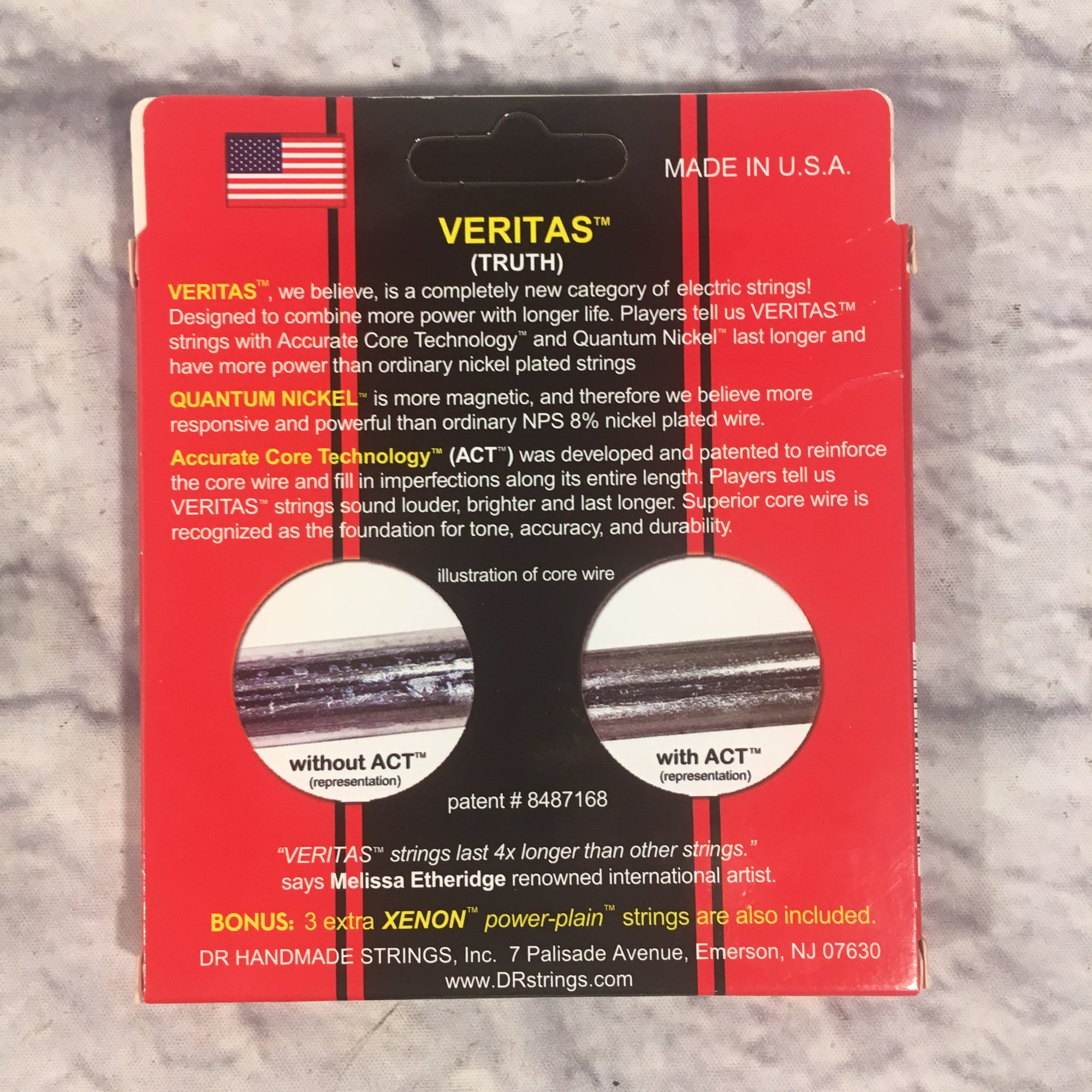 DR Veritas Lite Quantum Nickel Electric Guitar Strings 10-46