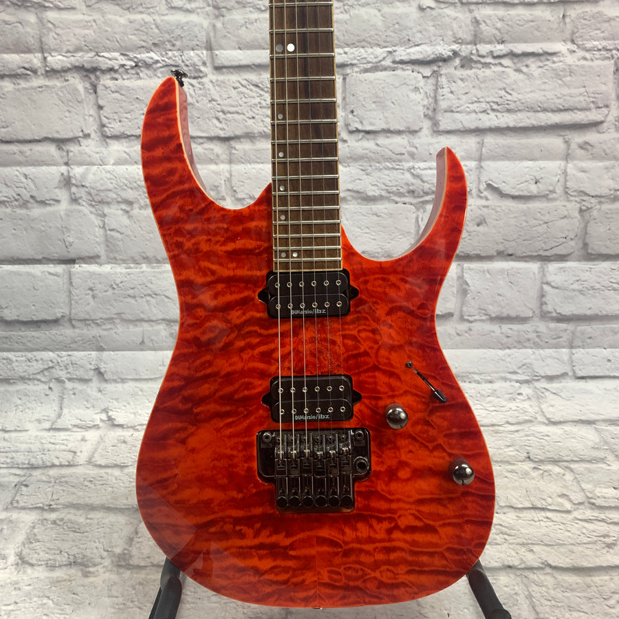 Ibanez RG920qm Liquid Inferno Finish WITH HSC