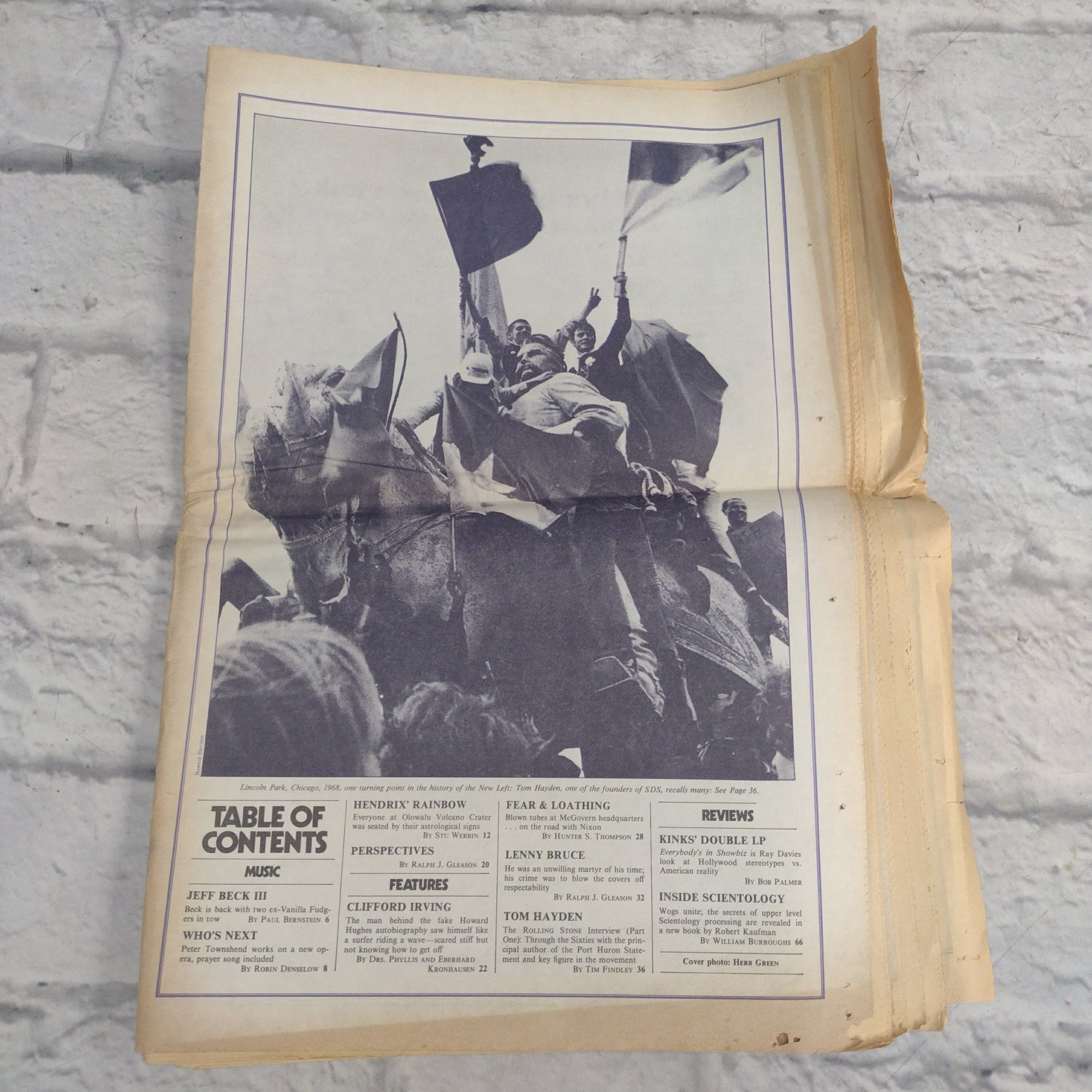 Vintage Rolling Stone Magazine - No 120 October 26 1972 - Jeff Beck Cover