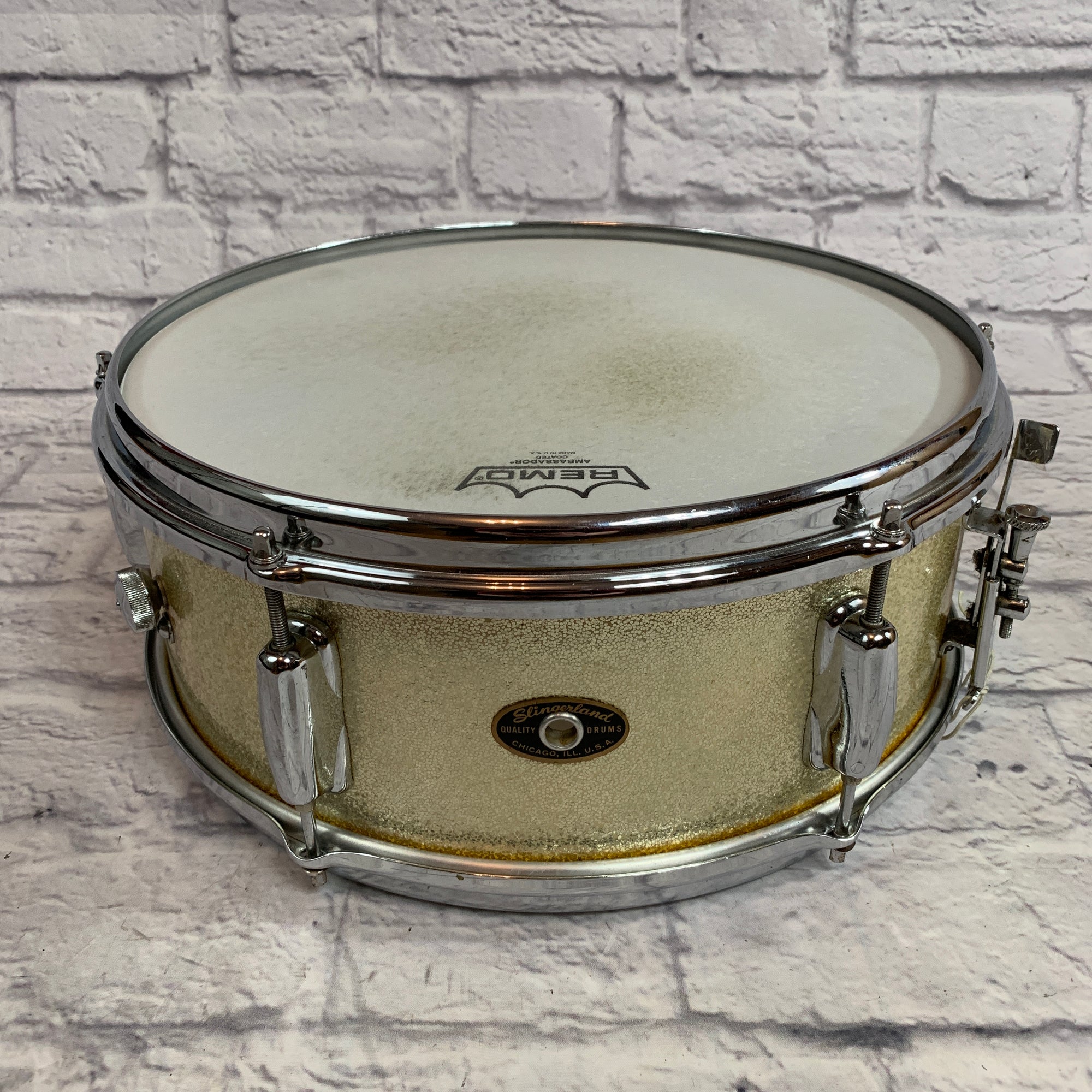Vintage Late 50s Slingerland 5.5x14" Snare Champagne Sparkle
