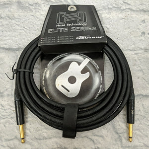 Hosa Elite Series EGTR-015 15 Foot Guitar Cable with Neutrik Connector Ends