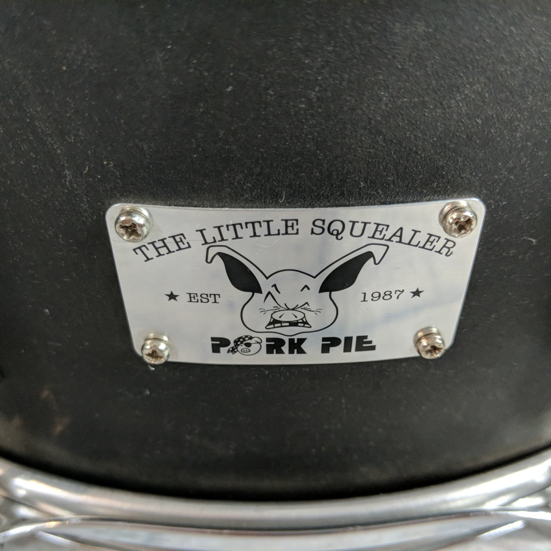 Pork Pie The Little Squealer Satin Black 14x6 Snare Drum