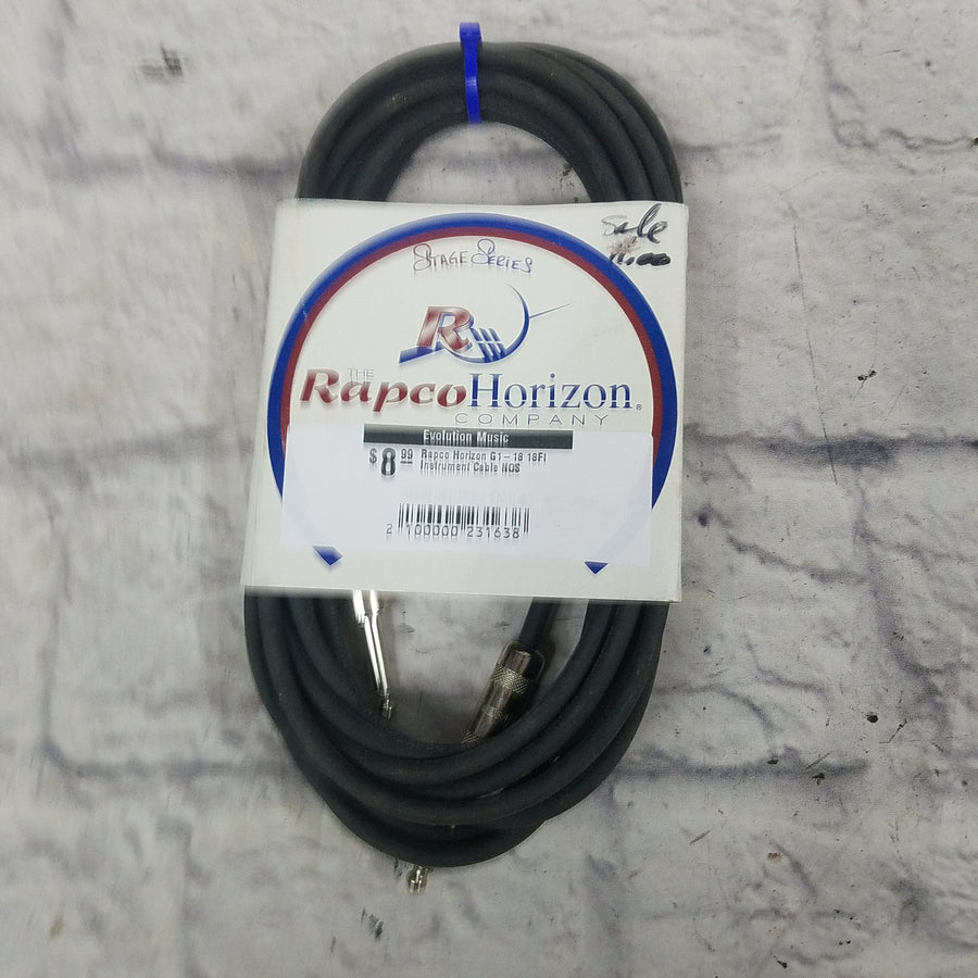 Rapco Horizon G1-18 18Ft Instrument Cable NOS