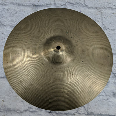 Vintage Zildjian 14 Ghost Logo HI Hat Cymbal Pair