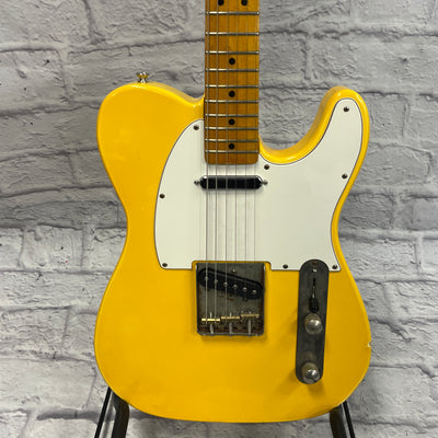 Unknown Yellow Tele Partscaster Electric Guitar