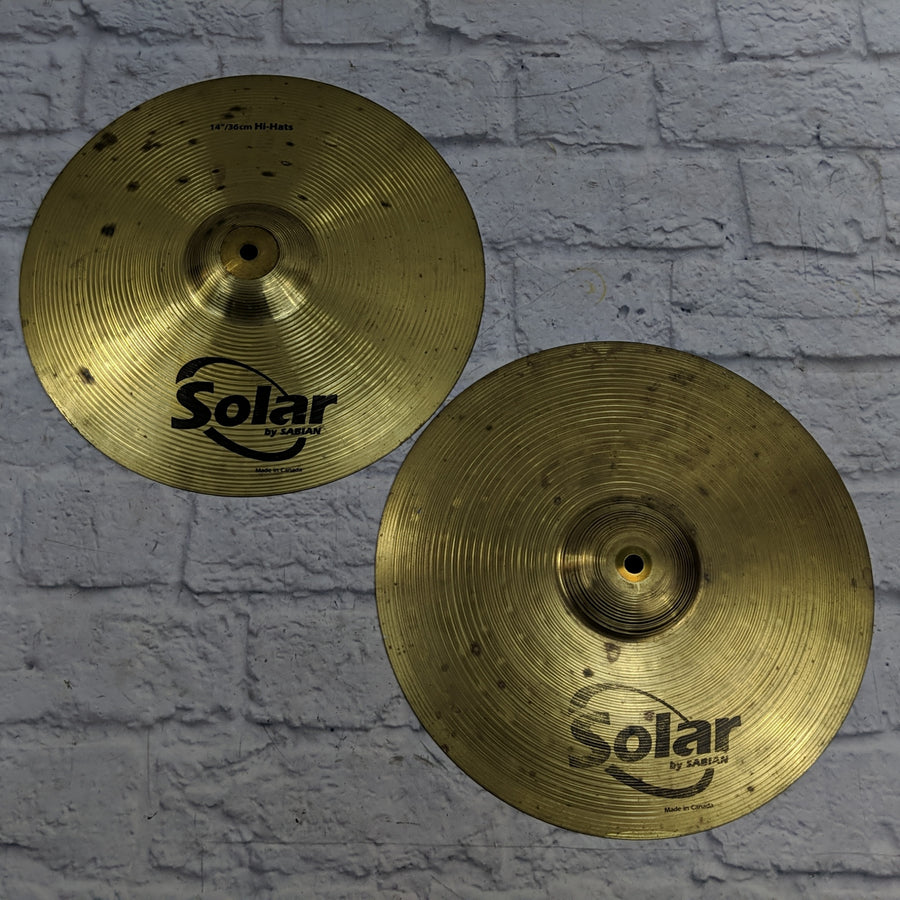 Sabian Solar 14 Hi Hat Cymbal Pair