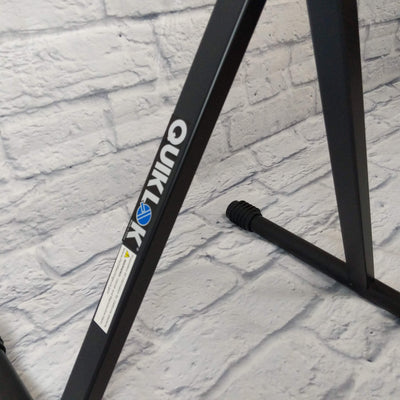 Quik Lok Single Braced Keyboard Stand