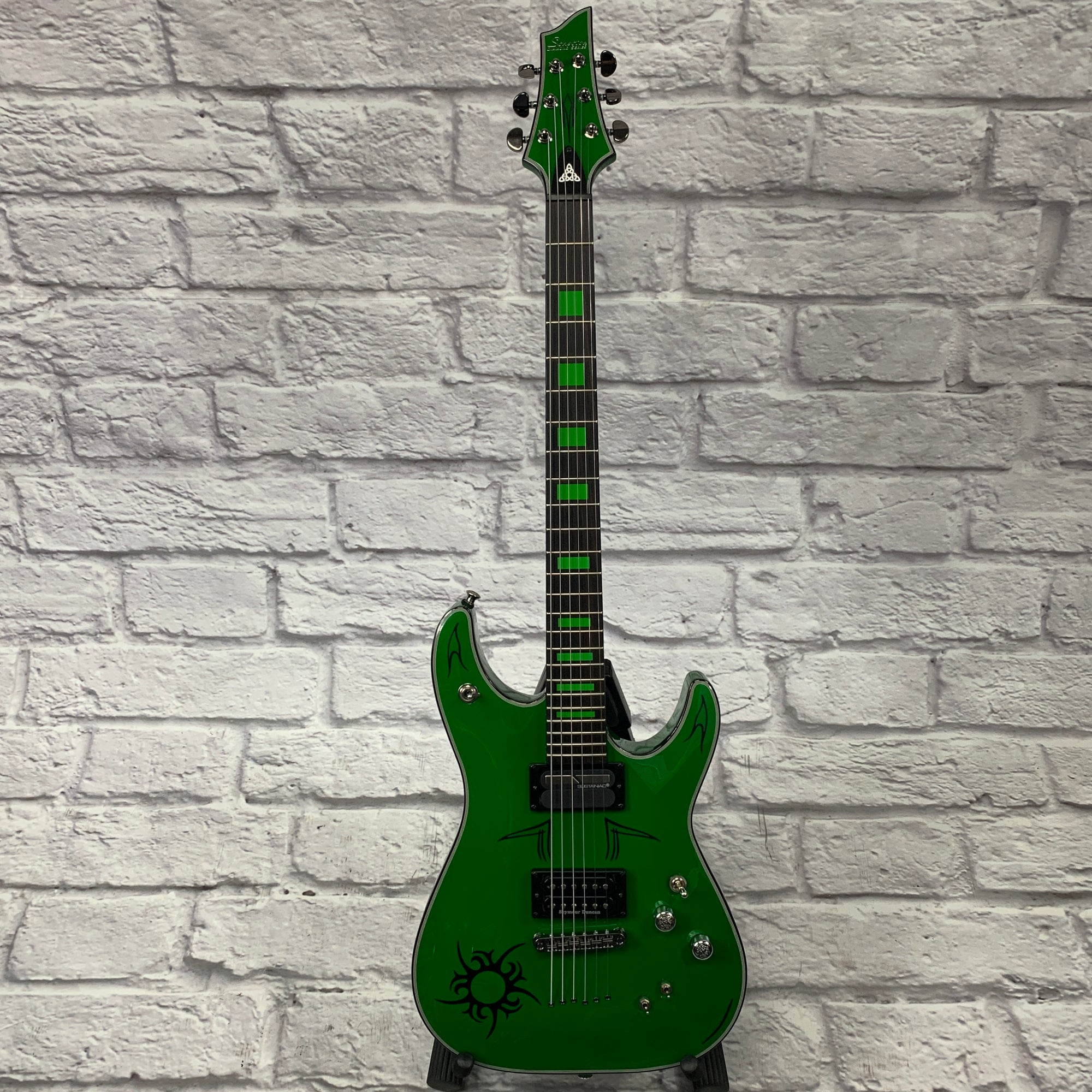 kenny hickey gear Schecter Kenny Hickey C-1 EX S Baritone Guitar Steele Green