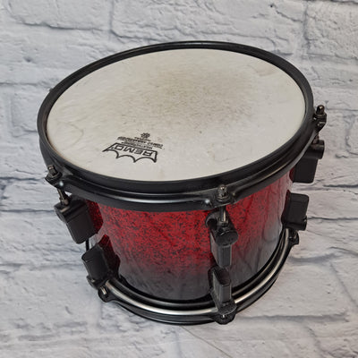 Sonar Force 3007 red to black fade sparkle drum kit