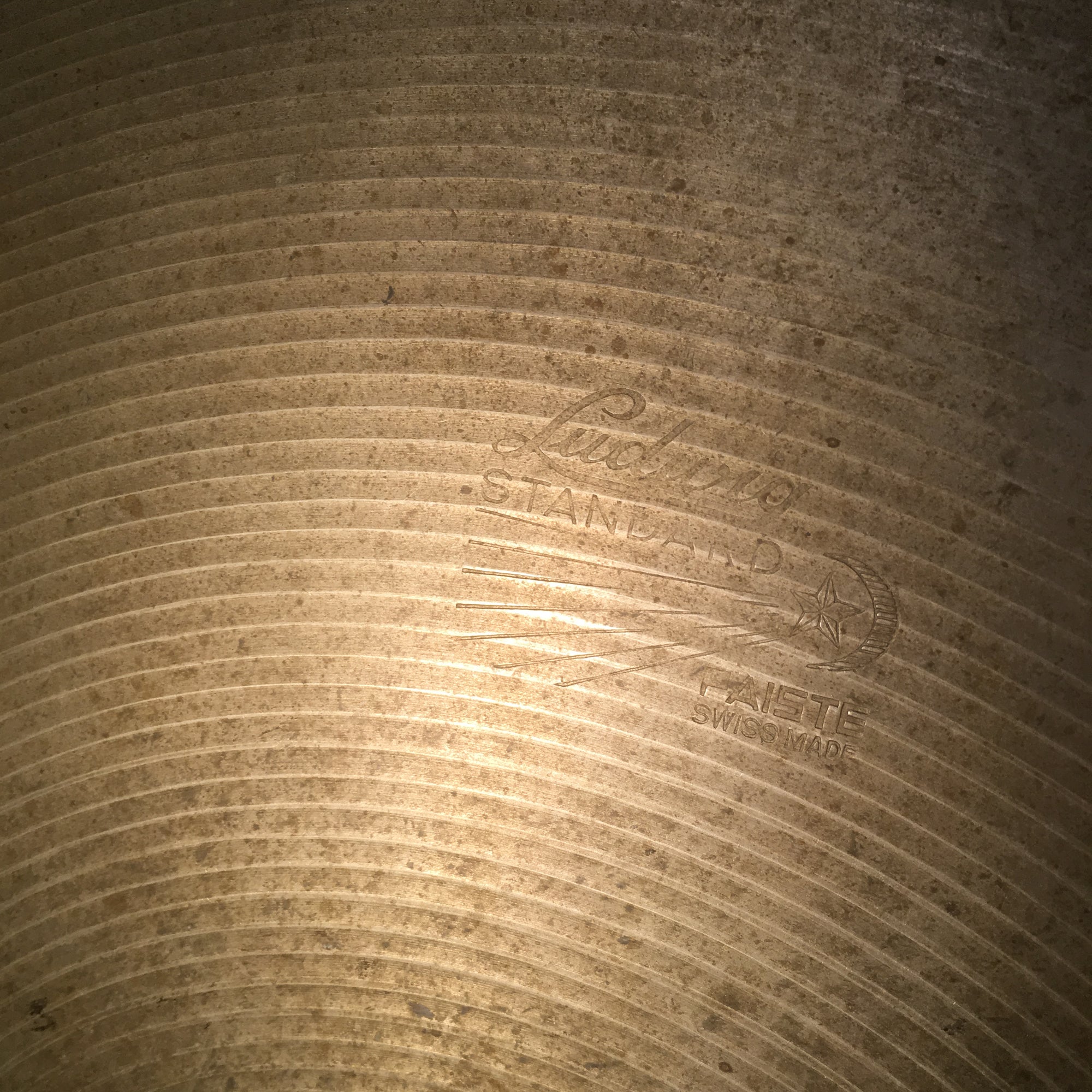 Vintage 1960s Ludwig Standard Paiste 14 Inch Hi Hat Cymbals