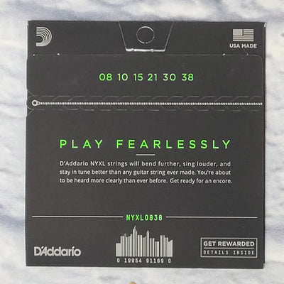 D'Addario NYXL 08/36 Electric Guitar Strings NYXL0838