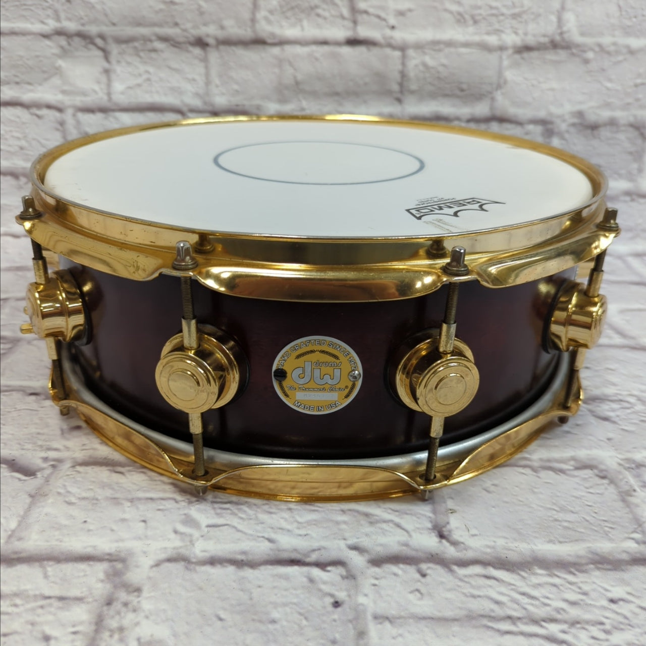 DW Collector Series Solid Maple 14x5.5 Snare Drum Gold Hardware 2004