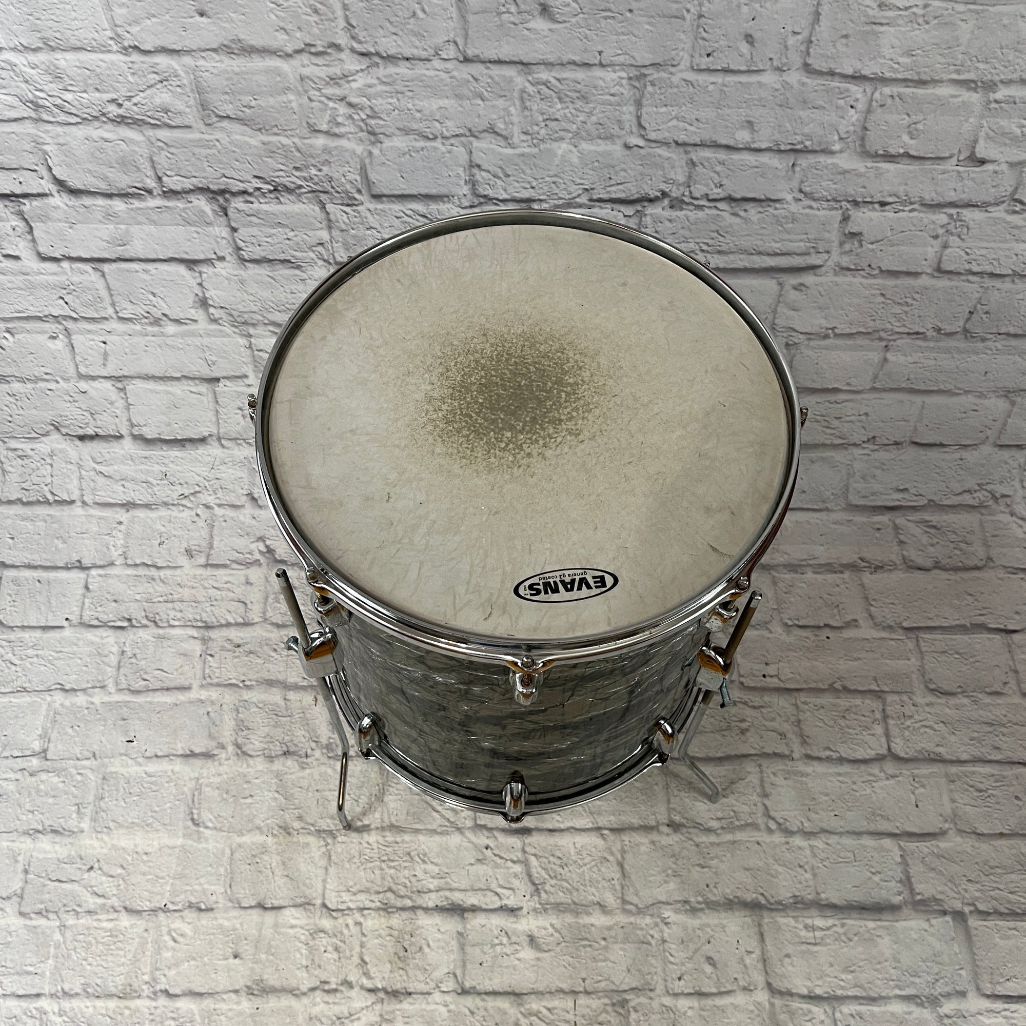 Vintage Slingerland 16 x 16 Black Diamond Floor Tom