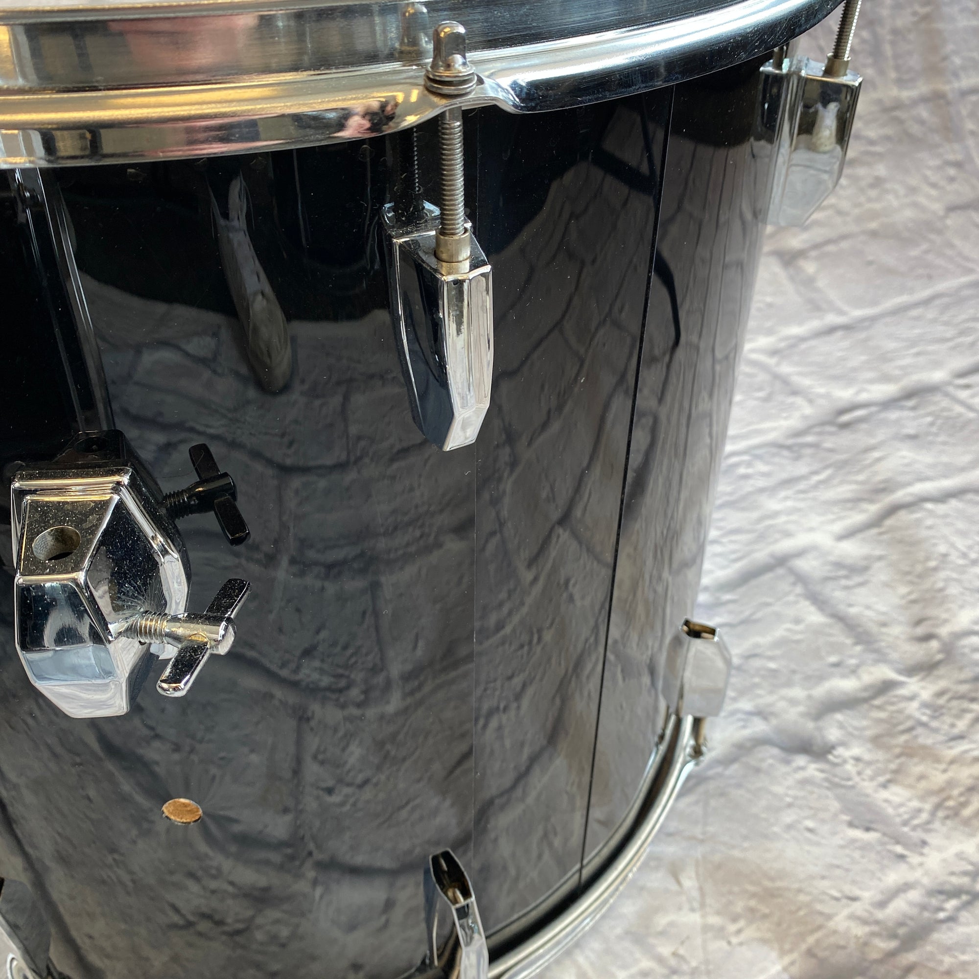 1990s Pearl Export Series 7pc Drum Kit Black