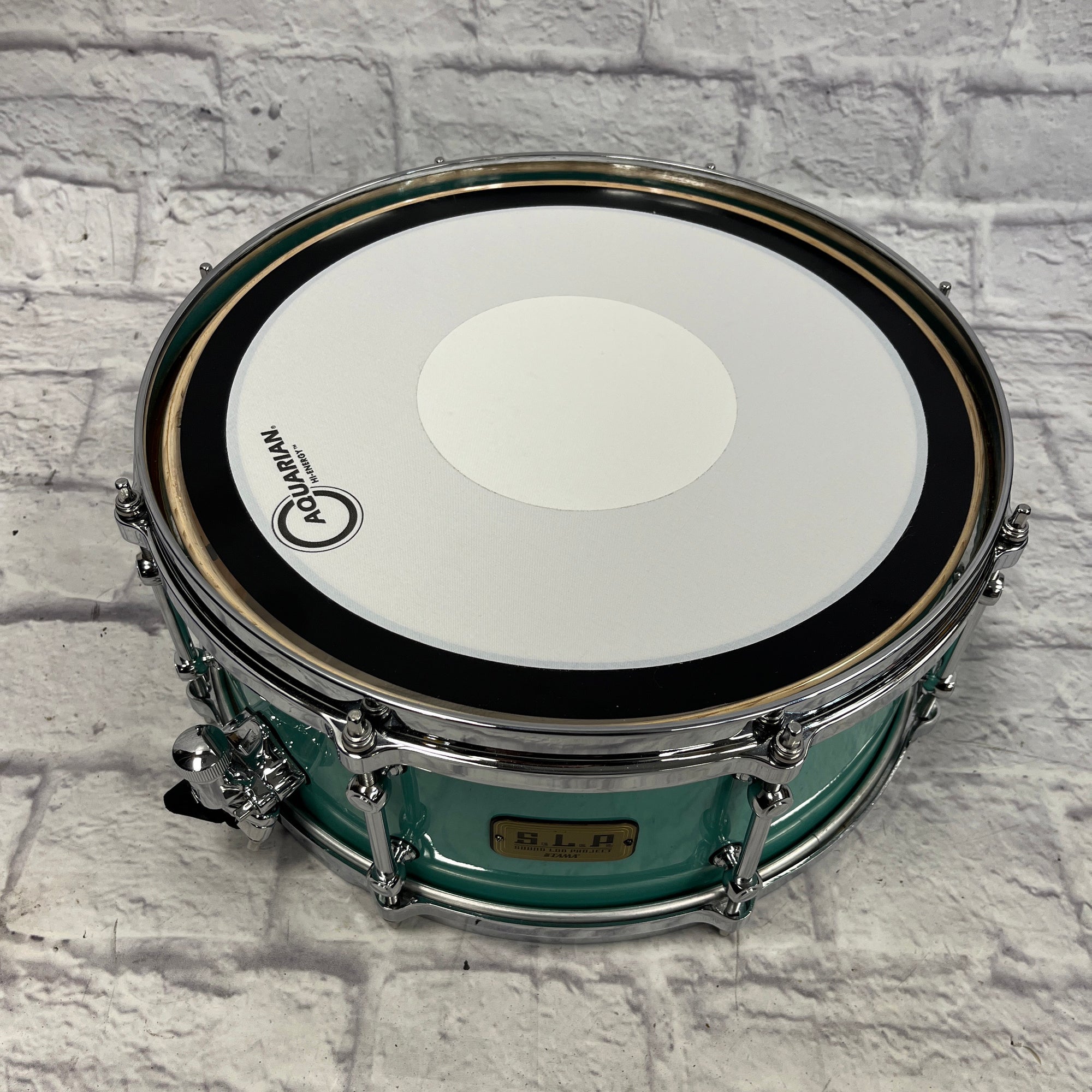 Tama S.L.P Fat Spruce Snare Turquoise 14x6.5" Snare