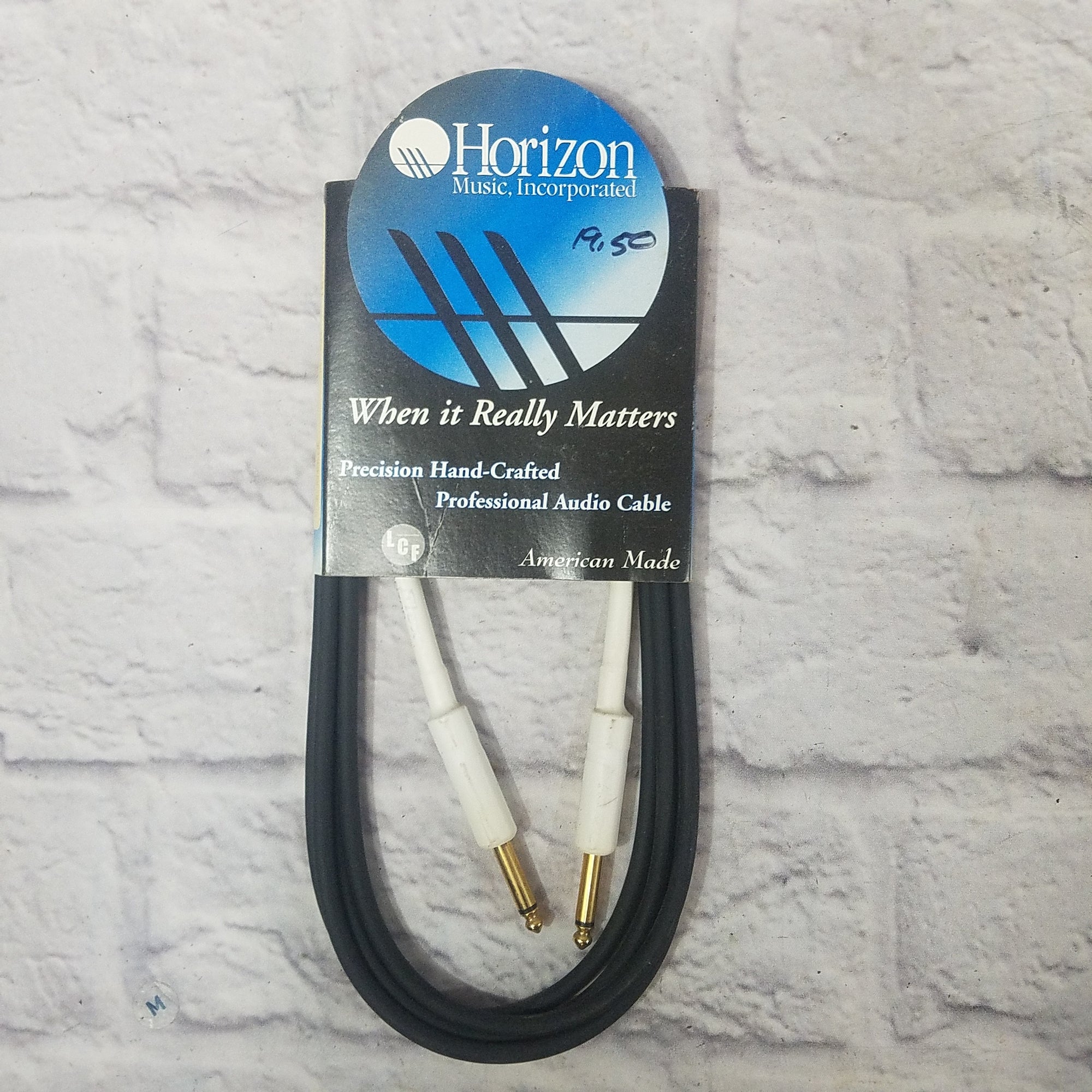 Horizon Music, Incorporated SFG-10-x Black 10FT Gold Plated Guitar Cable