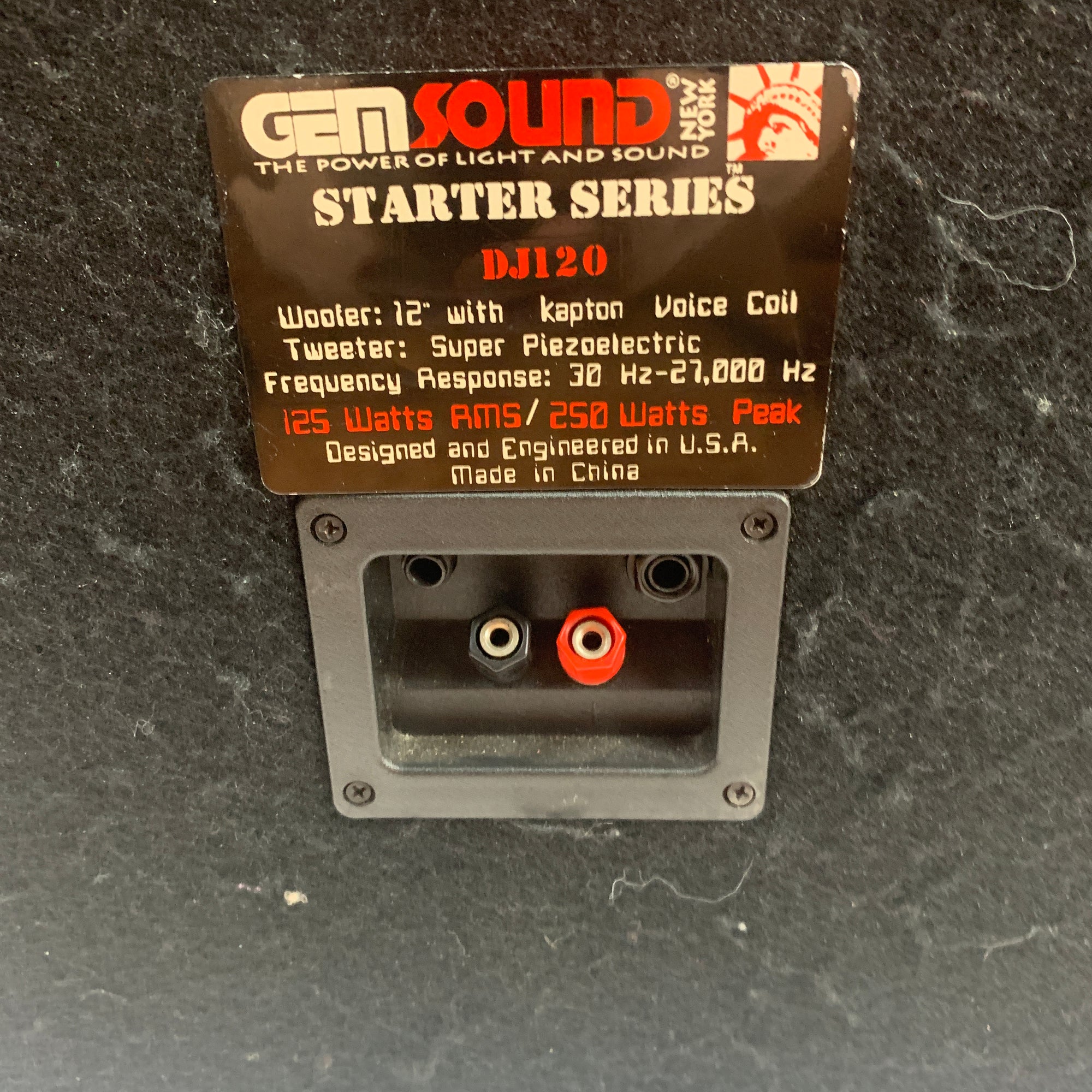 Gem Sound DJ120 12in 2-Way PA Speaker Pair