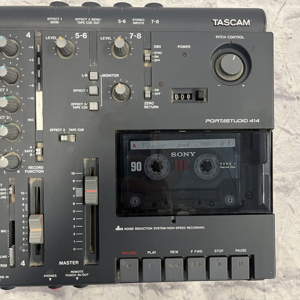 Tascam 414 Portastudio 4-Track Cassette Multitrack Recorder - Evolution ...