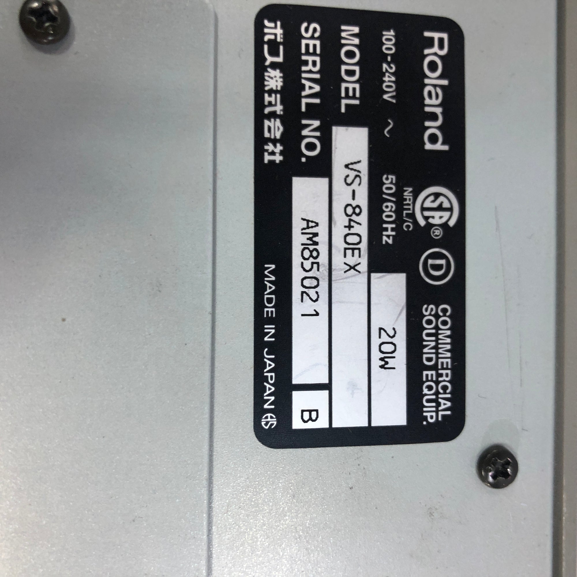 Roland VS-840EX Workstation Recorder for Parts