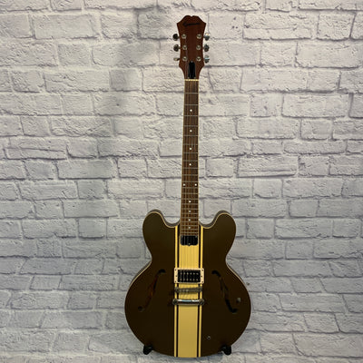 Epiphone Tom Delonge Signature ES-333 Olive Green w/ Stripe