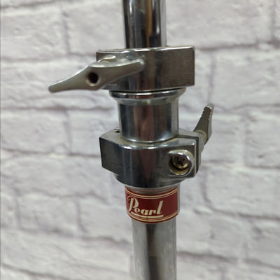 Pearl Heavy Duty Double Braced Long Arm Boom Cymbal Stand with Tilter and Counterweight 1980s Red Label