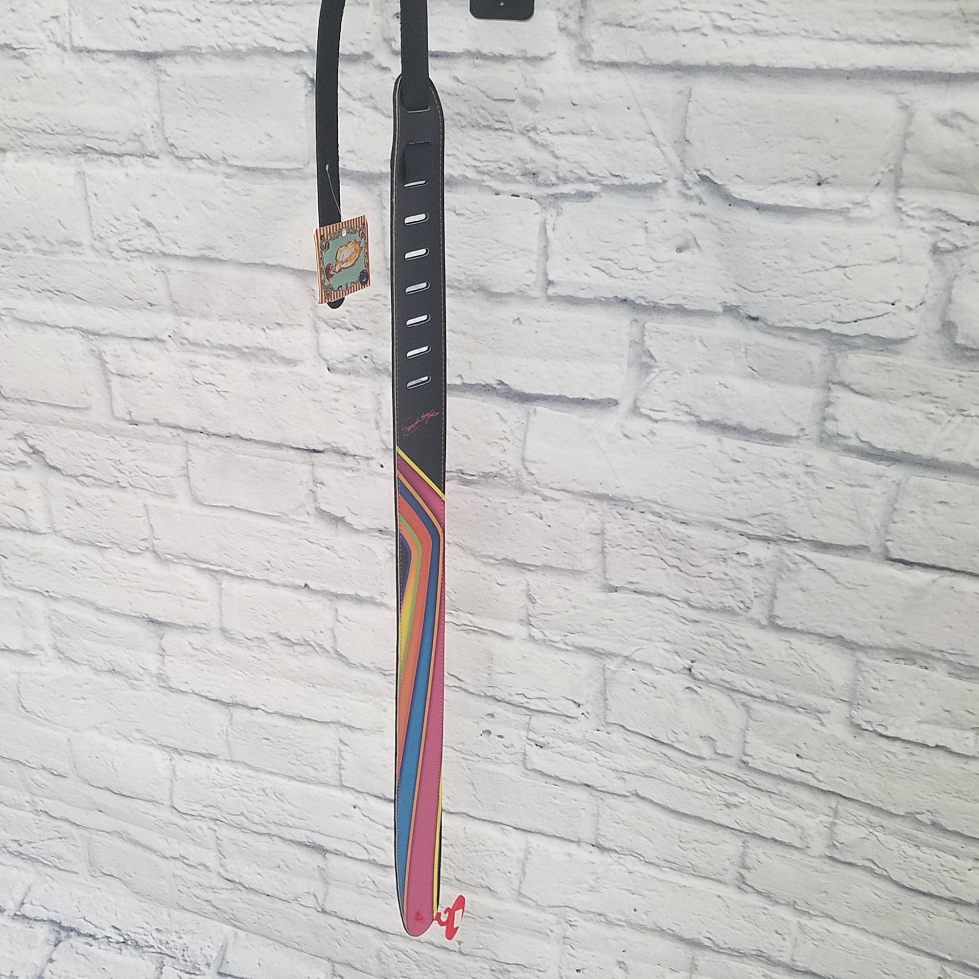 Henry Heller Rainbow Leather Guitar Strap