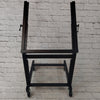 Rack Mount Rolling Stand and Adjustable Top Mixer Platform Mount 9U Bottom 12U Top