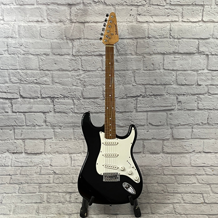 Johnson Black Strat Electric Guitar