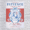 Patience (or Bunthorne's Bride): Vocal Score (Other)