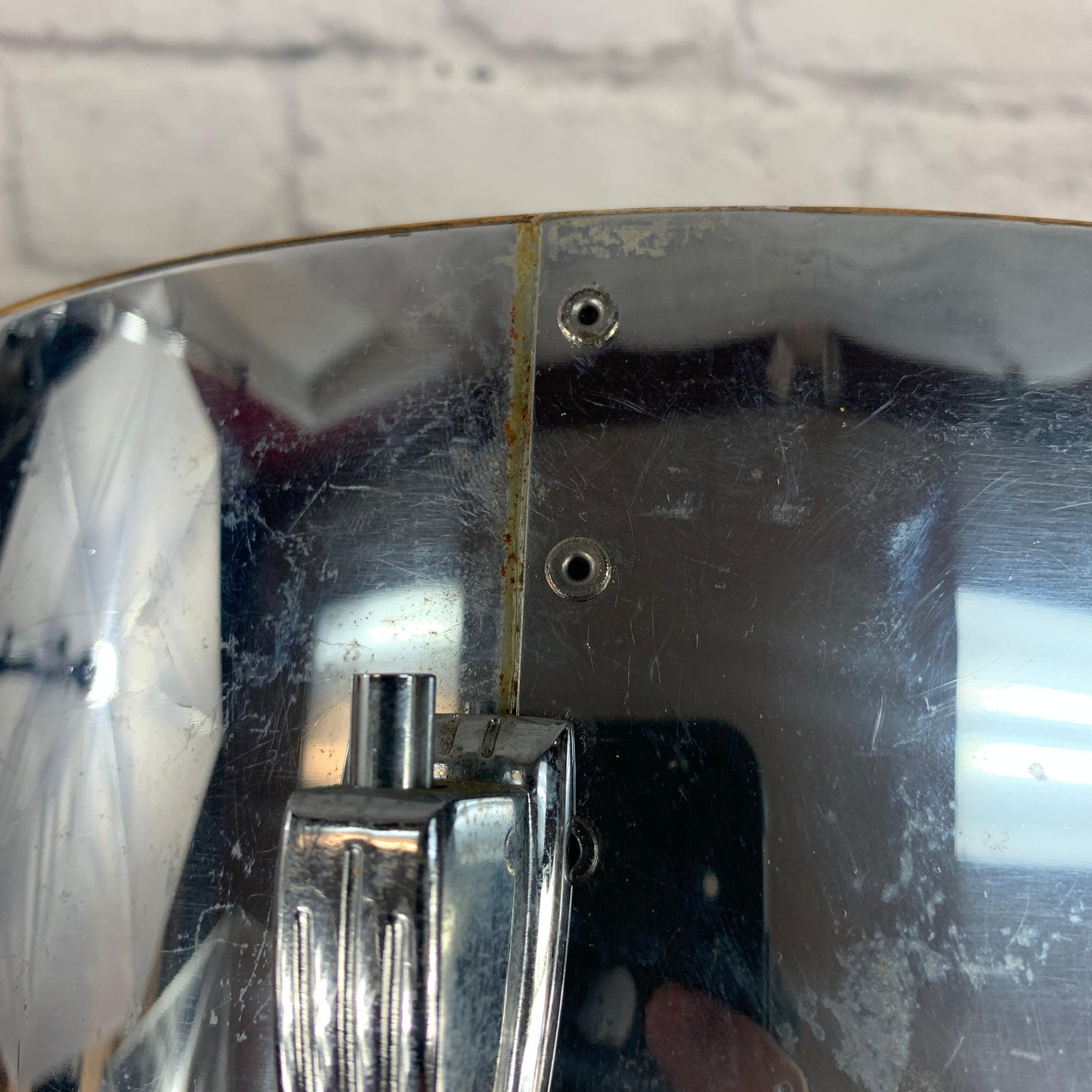 Ludwig Blue and Olive Badge Marching Snare Shell Project