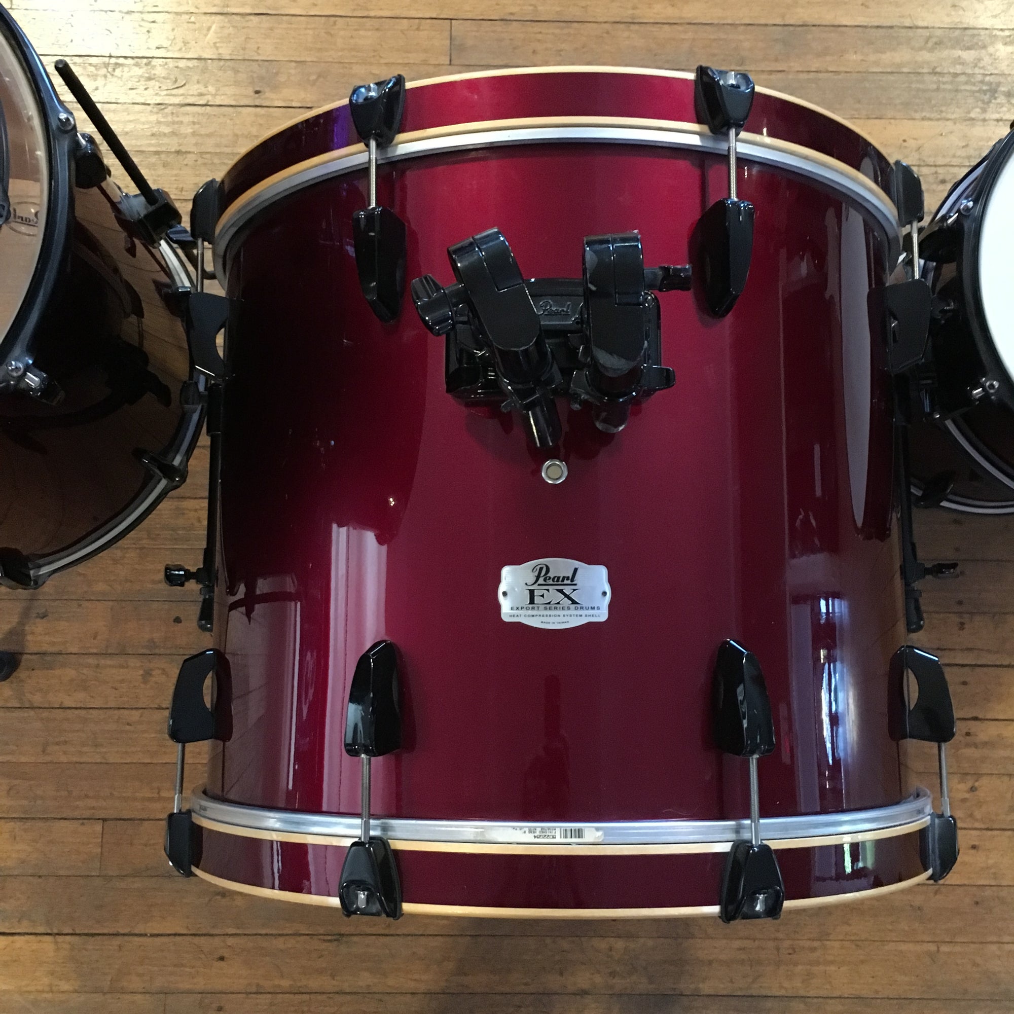 Pearl Export Series 5 Piece Drum Kit Wine Red