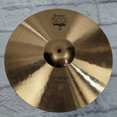Paiste 502 Bronze 14 Hi Hat Cymbal Pair