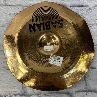 Sabian Pro 14" Mini Chinese China Cymbal CRACKED AS-IS