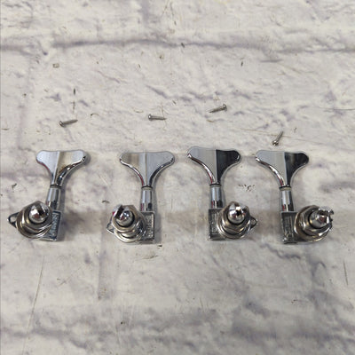 Unknown 4 String Bass Tuners 2x2 Tuning Head