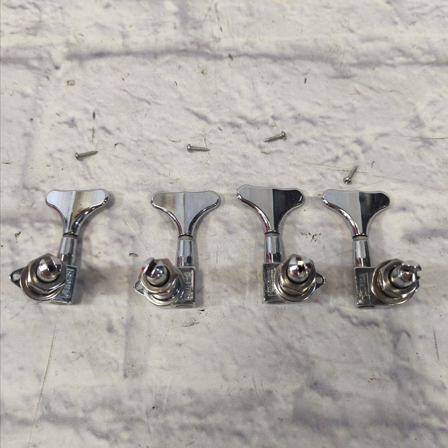 Unknown 4 String Bass Tuners 2x2 Tuning Head