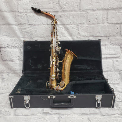 Vintage Elkhart Indiana Alto Saxophone in Alpine Case