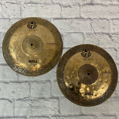Diril Soli 14" Hi Hats CRACKED Hi Hats