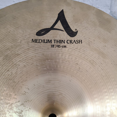 Zildjian A Series Medium Thin 18" Crash Cymbal