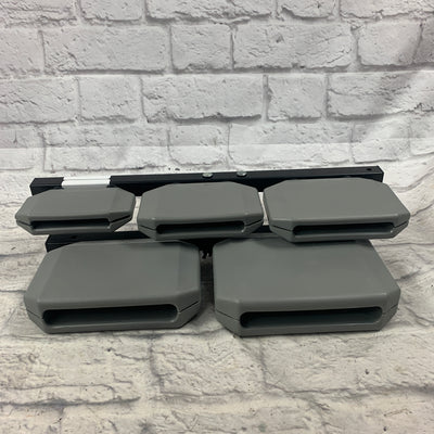 LP Latin Percussion Granite Blocks 5 Pc Set with Mount