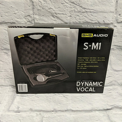 SHS Audio S-M1 Low Impedance Dynamic Vocal Mic W/ Switch, Cable and Case